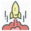 Launch Mission Rocket Icon