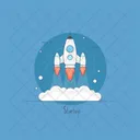 Startup Development Rocket Icon