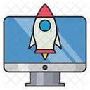 Startup Business Digital Icon