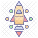 Startup Spaceship Rocket Icon