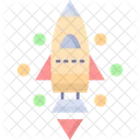 Startup Spaceship Rocket Icon
