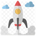 Startup Space Rocket Icon