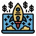 Startup Rocket Company Icon