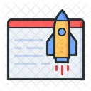 Startup Mission Rocket Icon