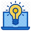 Startup Idea Launch Project Bulb Design Thinking Icon
