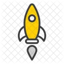 Business Rocket Launch Icon