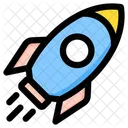 Startup Rocket Marketing Icon