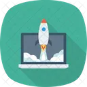 Startup Rocket Launch Icon