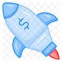 Startup Rocket Launch Icono