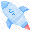 Startup Rocket Launch Icono