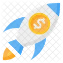 Startup Rocket Launch Icon