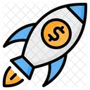 Startup Rocket Launch Icon