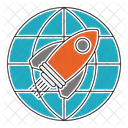 Startup Mission Globe Icon