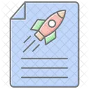 Startup Project Document Awesome Lineal Color Icon Icon