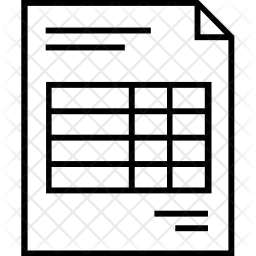 Statement Icon - Download in Line Style