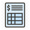 Finance Business Document Icon