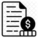 Statement Report Declaration Icon