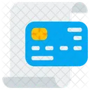 명세서 서류 신용카드 아이콘