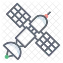 Station Spatiale Antenne Parabolique Navette Spatiale Icône
