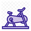 Stationary Bike Fitness Gym Icon