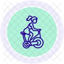 Rowing Machine Line Icon Icon