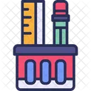 Stationary Paper Pen Icon