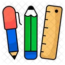 Stationary Pencil Pen Icon