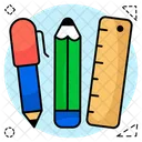 Stationary Pencil Pen Icon