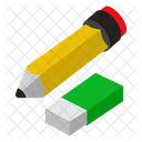 Stationary Student Supplies Classroom Materials Icon