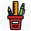 Stationary Jar Pencil Jar Pen Icon