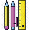 Stationery Pencil School Icon