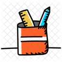 Office Supplies Stationery School Equipment Icon