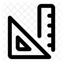 Stationery Ruler Geometric Icon