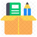 Stationery Box Stationery Container Educational Parcel Icon