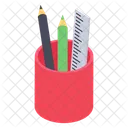 Stationery Holder Writing Tools Stationary Equipment Icon