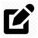 Stationery Lead Pencil Writing Tool Icon
