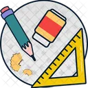 Stationery Items Pen Paper Icon