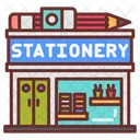 Stationery Store Office Supplies Shop Icon