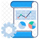 Statikmanagement Statistikbericht Finanzbericht Symbol