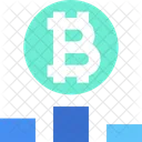 Statistic Graph Bitcoin Icon