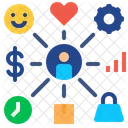 Statistic Business Customer Process Factor Cost Behavior Icon