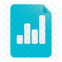 Statistic Report Growth Analysis Financial Report Icon
