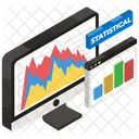 Data Analytics Data Visualization Online Graph Icon
