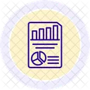 Statistical Analysis Line Icon Icon