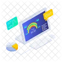 Statistical Data Analytics Infographics Icon