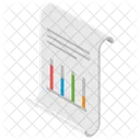 Graph Analysis Financial Performance Statistic Report Icon