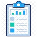 Graph Analysis Financial Performance Statistic Report Icon