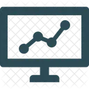 Statistiche Grafico A Linee Grafico Finanziario Icon