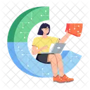 Market Analysis Data Analyst Statistician Icon