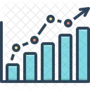 Statistics Data Pie Chart Infographic Analysis Analzing Connection Investment Progress Icon